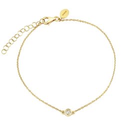 Diamantový náramek Manhattan ve žlutém zlatě - 0,10 ct