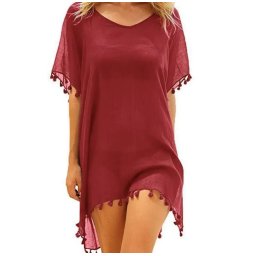 Gaira® Plážové šaty 6033, Barva purpurová