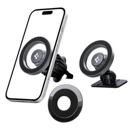 Magnetický MagSafe držák Spigen Car Mount MFT13 - Stříbrný