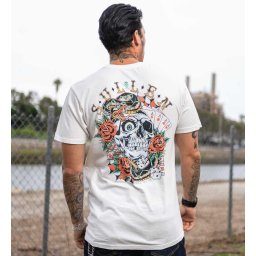 tričko pánské SULLEN - PREMIUM - DEAL ME IN - ANTIQUE WHITE - SCM7189_AW