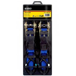 Aroso Germany Popruhy upínací s ráčnou a háky 25 mm x 4,50 m, 2 ks 55089TP
