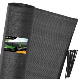 SPRINGOS Stínící tkanina 150cm x 50m, 90% zastínění, grafitová SPRINGOS SN0041 SN0041-XG