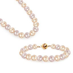 Set s barevnými perlami a rubíny 0,44ct PE272S