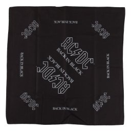 šátek AC/DC - BACK IN BLACK - RAZAMATAZ - B048