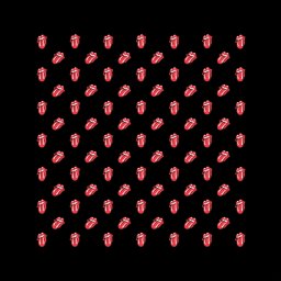 šátek THE ROLLING STONES - TONGUES - RAZAMATAZ - B078