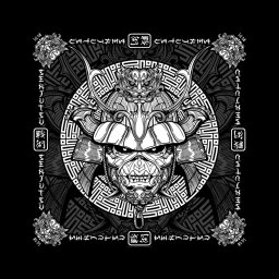 šátek IRON MAIDEN - SENJUTSU SAMURAI EDDIE - RAZAMATAZ - B102