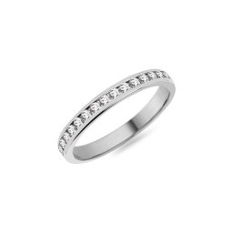 Dámský snubní prsten s diamanty 2,5mm, bílé zlato IZKR012A-F-BR