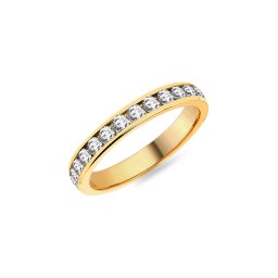 Dámský snubní prsten s diamanty 3,2 mm IZKR014-F-BR