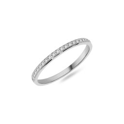 Dámský snubní prsten s diamanty 1,8mm, bílé zlato IZKR015A-F-BR