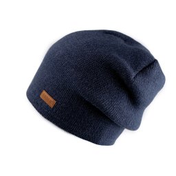 Zimní čepice unisex, barva 3 modrá tmavá