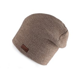 Zimní čepice unisex, barva 9 béžová tmavá