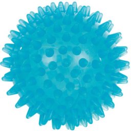 Reflexní míček ježek, modrý, 9 cm