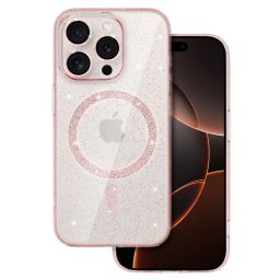 Tel Protect Glitter MagSafe iPhone 16 Pro Max - růžový čirý