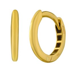 Silvego Zlaté náušnice kruhy Nyx - 12 mm - QR035EGY