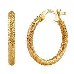 Silvego Zlaté náušnice kruhy Monca ze žlutého zlata - 20 mm - FAB106EGY