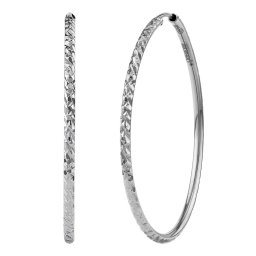 Silvego Zlaté náušnice kruhy Dita z bílého zlata - 30 mm - FAB004E33GW