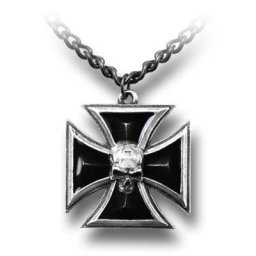 obojek Black Knight's Cross ALCHEMY GOTHIC - P617