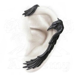 náušnice ALCHEMY GOTHIC - Raven - E355