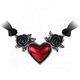obojek ALCHEMY GOTHIC - Bloodheart Rose - P746