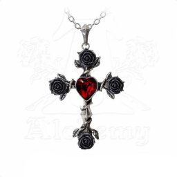 obojek ALCHEMY GOTHIC - Black Rosifix - P758