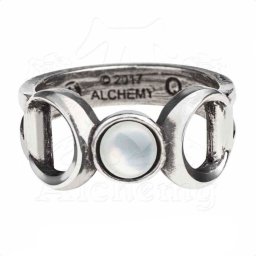 prsten ALCHEMY GOTHIC - Triple Goddess - R219