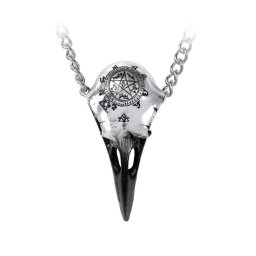 obojek ALCHEMY GOTHIC - Volvan Raven Skulll - P898