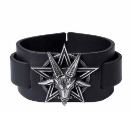 náramek ALCHEMY GOTHIC - Baphomet - Pewter - A138