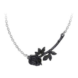 obojek ALCHEMY GOTHIC - Black Rose Enigma - Pewter - P913