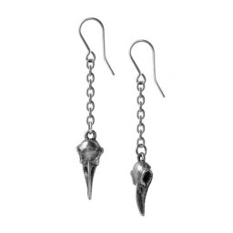 náušnice ALCHEMY GOTHIC - Rabenschadel Droppers - E473