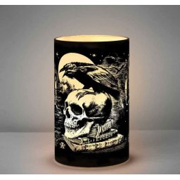 dekorace (lampa) ALCHEMY GOTHIC - Poes Raven - LED6