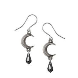 náušnice ALCHEMY GOTHIC - Tears Of The Moon- Dark Tear - E477B