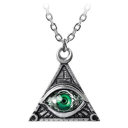 obojek ALCHEMY GOTHIC - Eye Of Providence - P827-Green