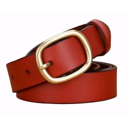 Gaira® Kožený opasek 7940, Barva červená