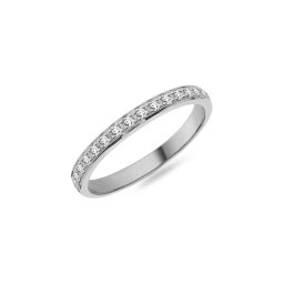 Dámský snubní prsten s diamanty 2,3mm, bílé zlato IZKR018A-F-BR