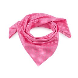 Bavlněný šátek s puntíky 65x65 cm, barva 16 pink