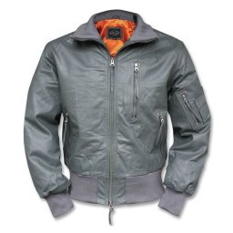 Bunda kožená BW AVIATOR ŠEDÁ vel. 60