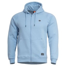 Mikina PHAETON se zipem a kapucí LAGOON BLUE vel. S