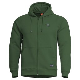 Mikina PHAETON se zipem a kapucí SPRINGBOK GREEN vel. S