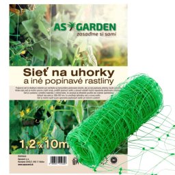 AS Garden Síť pro pěstování okurek PVC 1,2x10 m 10326AQ