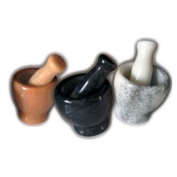 Smartcook - Hmoždíř mramorový 10x11 cm - oranžový - drobné poškození, bez paličky