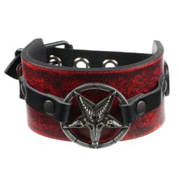 náramek Baphomet - red - LSF1 56