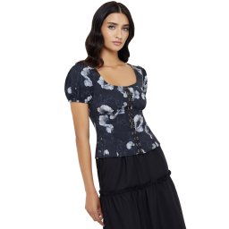 halenka dámská (top) KILLSTAR - Lupina - Black - KSRA013065