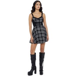 šaty dámské KILLSTAR - Banshees Echo - Tartan - KSRA012089