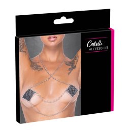 Cottelli - ozdobn nlepky na bradavky - stbrn