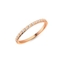 Dámský snubní prsten s lab-grown diamanty 1,5mm, růžové zlato IZKR024R-F-LG