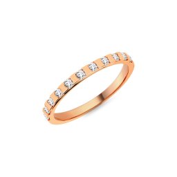 Dámský snubní prsten s lab-grown diamanty 1,9mm, růžové zlato IZKR026R-F-LG
