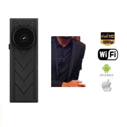 Knoflíková Full HD kamera s WiFi a podporou 128GB micro SD