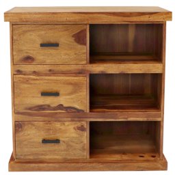 indickynabytek.cz - Komoda Rami 90x90x45 z indického masivu palisandr / sheesham