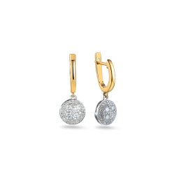 Briliantové dvoubarevné náušnice 0,660 ct IZBR1011