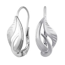 Silvego Zlaté náušnice z bílého zlata Kaira - SILVEGOB30523EKLGW